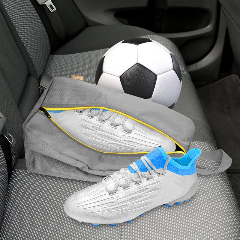 SelfTek Smell Proof Shoe Bags for Travel - Odor-Absorbing Cleat Bags for Sports, Water-Resistant Travel Shoe Organizer with Active Carbon Fabric, Lightweight Shoe Storage for Gym, G-olf, Cleats - Image 5